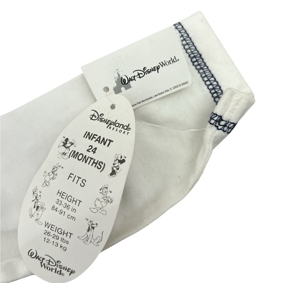 NWT Disneyland Resort parks 2 Piece Overall Shirt Flannel 24 Mos 2T Christmas - Picture 5 of 9